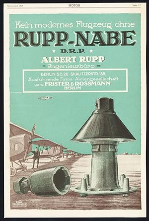 Antique Print-ADVERTISING-RUPP NABE-ENGINEERING AGENCY-METAL-AIRCRAFT-Motor-1917