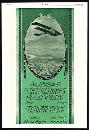 Antique Print-ADVERTISING-AUSTRIAN AMMUNITION FACTORY-IMPERIAL-AIRCRAFT-1917
