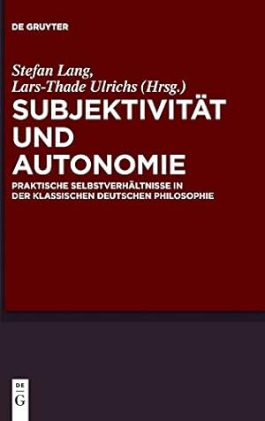 Image du vendeur pour Subjektivität und Autonomie (German Edition) by Unknown [Hardcover ] mis en vente par booksXpress