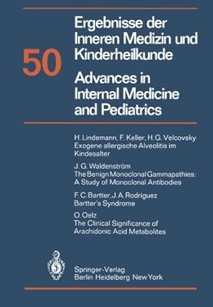 Seller image for Ergebnisse der Inneren Medizin und Kinderheilkunde / Advances in Internal Medicine and Pediatrics (Ergebnisse der Inneren Medizin und Kinderheilkunde. . and Pediatrics) (English and German Edition) by Frick, P., Harnack, G.-A. von, Kochsiek, K., Martini, G. A., Prader, A. [Paperback ] for sale by booksXpress