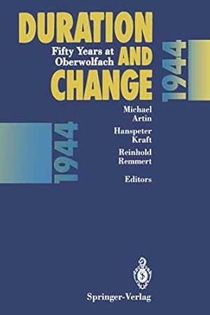 Image du vendeur pour Duration and Change: Fifty Years at Oberwolfach [Soft Cover ] mis en vente par booksXpress