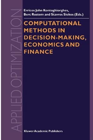 Seller image for Computational Methods in Decision-Making, Economics and Finance (Applied Optimization) [Paperback ] for sale by booksXpress