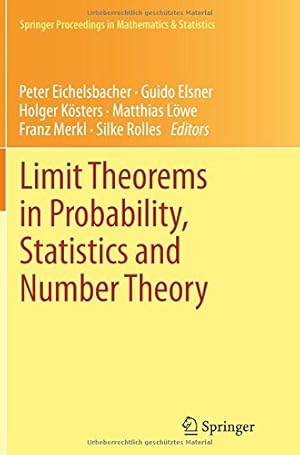 Immagine del venditore per Limit Theorems in Probability, Statistics and Number Theory: In Honor of Friedrich Götze (Springer Proceedings in Mathematics & Statistics) [Paperback ] venduto da booksXpress