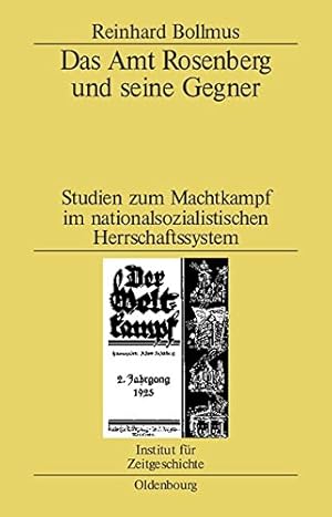 Imagen del vendedor de Das Amt Rosenberg Und Seine Gegner (Studien Zur Zeitgeschichte) (German Edition) by Bollmus, Reinhard [Hardcover ] a la venta por booksXpress