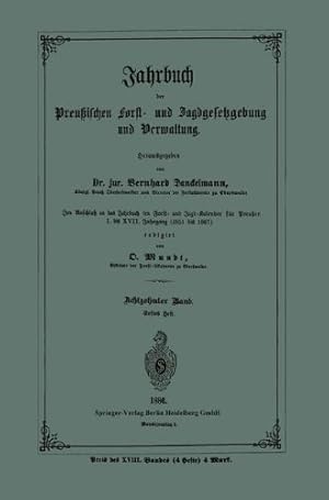 Imagen del vendedor de Jahrbuch der Preu ischen Forst- und Jagdgesetzgebung und Verwaltung (German Edition) by Mundt, O. [Paperback ] a la venta por booksXpress