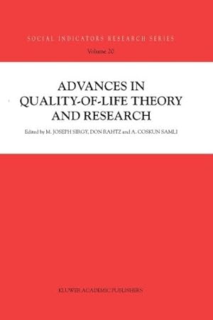 Seller image for Advances in Quality-of-Life Theory and Research (Social Indicators Research Series) [Paperback ] for sale by booksXpress