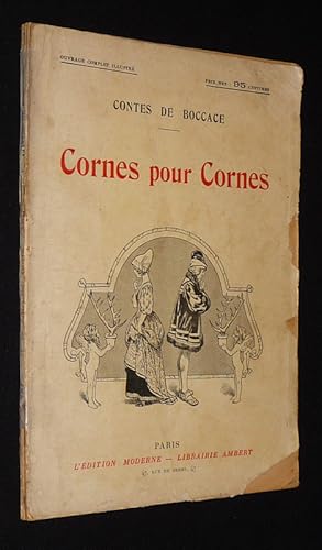 Bild des Verkufers fr Cornes pour Cornes zum Verkauf von Abraxas-libris