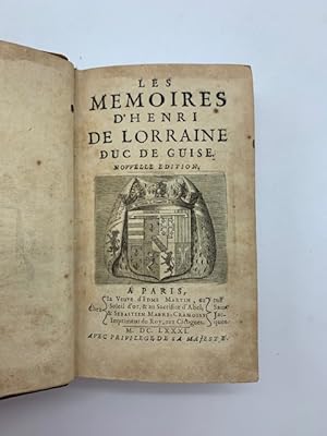 Les memoires d'Henri de Lorraine Duc de Guise. Nouvelle edition
