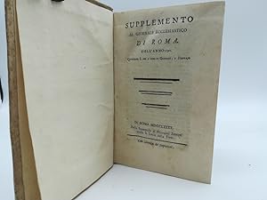 Supplemento al Giornale ecclesiastico di Roma dell'anno 1790. Gennaio e febbraio ( - novembre e d...