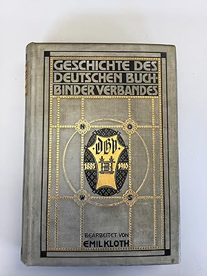 Imagen del vendedor de Geschichte Des Deutschen Buchbinder Verbandes a la venta por Scrivener's Books and Bookbinding