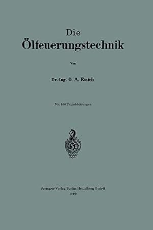 Bild des Verkufers fr Die  lfeuerungstechnik (German Edition) [Soft Cover ] zum Verkauf von booksXpress