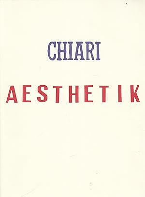 Seller image for Chiari. Aesthetik for sale by Stefan Schuelke Fine Books