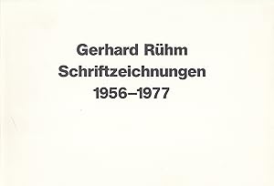 Seller image for Gerhard Rhm. Schriftzeichnungen 1956-1977 for sale by Stefan Schuelke Fine Books