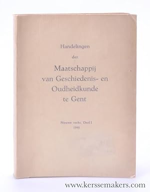 Bild des Verkufers fr De Kunsthistiografie van Gent sedert 1914 / Etymologie van Gent / Enkele recente Studies over het Metaaltijdperk in West-Europa / Over de Stichting en de vroegste Geschiedenis der Sint-Pieters- en Sint-Baafsabdijen te Gent / De Graven van Gent / Het Gentsche Stadsbestuur van 1302 tot 1345 / Het Schippersambacht te Gent / De nieuwe Nijverheden te Gent. zum Verkauf von Emile Kerssemakers ILAB