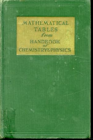 Seller image for Mathematical Tables from Handbook of Chemistry & Physics for sale by Librairie Le Nord