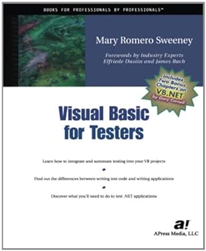 Seller image for Visual Basic for Testers by Sweeney, Mary Romero [Paperback ] for sale by booksXpress