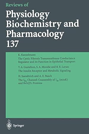 Bild des Verkufers fr Reviews of Physiology, Biochemistry and Pharmacology [Soft Cover ] zum Verkauf von booksXpress