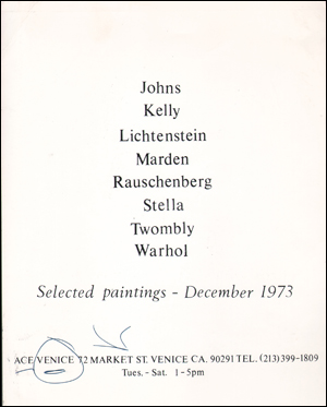 Imagen del vendedor de Selected Paintings a la venta por Specific Object / David Platzker