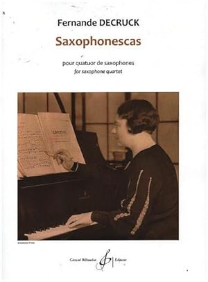 Bild des Verkufers fr Saxophonescaspour quatuor de saxophones : partition et parties zum Verkauf von AHA-BUCH GmbH