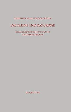 Bild des Verkufers fr Das Kleine und das Gro e (Beitrage Zur Altertumskunde) (German Edition) [Hardcover ] zum Verkauf von booksXpress