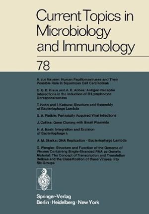 Imagen del vendedor de Current Topics in Microbiology and Immunology by Arber, W., Henle, W., Hofschneider, P. H., Humphrey, J. H., Klein, J., Koldovský, P., Koprowski, H., Maaløe, O., Melchers, F., Rott, R., Schweiger, H. G., Syru?ek, L., Vogt, P. K. [Paperback ] a la venta por booksXpress