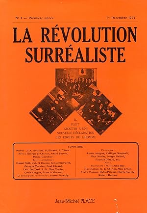 Imagen del vendedor de LA REVOLUTION SURREALISTE : 1924-1929. a la venta por Studio Books
