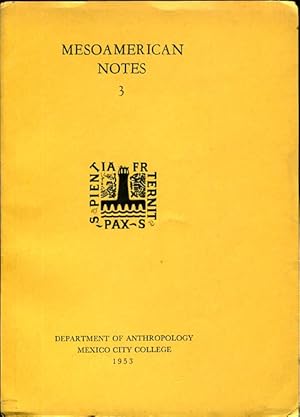 Imagen del vendedor de Excavations in the Mixteca Alta, Mesoamerican Notes 3 a la venta por MyLibraryMarket