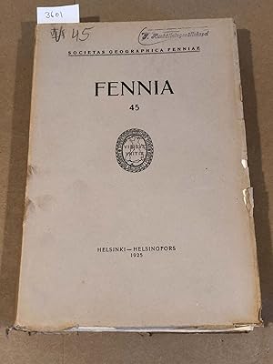 Imagen del vendedor de FENNIA 45 ( nos. 1 -20, 1925) a la venta por Carydale Books