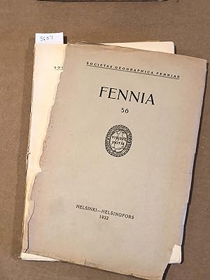 Imagen del vendedor de FENNIA 56 ( nos. 1 , 1932) a la venta por Carydale Books