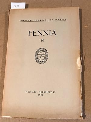 Imagen del vendedor de FENNIA 59 ( nos. 1 - 5 1934) a la venta por Carydale Books