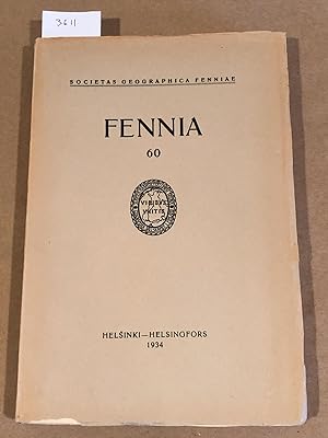 FENNIA 60 ( nos. 1 - 3 1934)