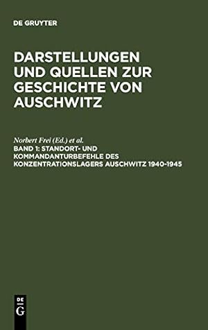 Seller image for Standort- und Kommandanturbefehle des Konzentrationslagers Auschwitz 1940-1945 (SAP Excellence) [Hardcover ] for sale by booksXpress