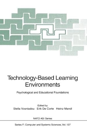 Bild des Verkufers fr Technology-Based Learning Environments: Psychological and Educational Foundations (Nato ASI Subseries F:) [Paperback ] zum Verkauf von booksXpress