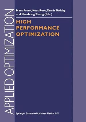 Bild des Verkufers fr High Performance Optimization (Applied Optimization) [Paperback ] zum Verkauf von booksXpress