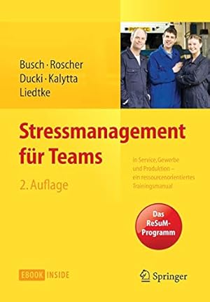 Seller image for Stressmanagement für Teams: in Service, Gewerbe und Produktion - Ein ressourcenorientiertes Trainingsmanual (German Edition) [Soft Cover ] for sale by booksXpress