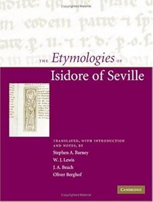 Bild des Verkufers fr The Etymologies of Isidore of Seville [Hardcover ] zum Verkauf von booksXpress