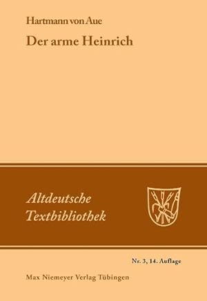 Imagen del vendedor de Der Arme Heinrich (Altdeutsche Textbibliothek) (German Edition) [Soft Cover ] a la venta por booksXpress