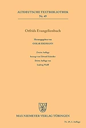 Seller image for Evangelienbuch (Altdeutsche Textbibliothek) (German Edition) by Weissenburg, Otfrid von [Paperback ] for sale by booksXpress