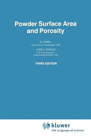Seller image for Powder Surface Area and Porosity (Particle Technology Series) by Lowell, S., Shields, Joan E. [Paperback ] for sale by booksXpress