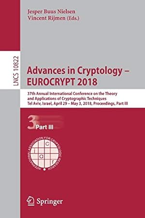 Seller image for Advances in Cryptology EUROCRYPT 2018 (Lecture Notes in Computer Science) [Soft Cover ] for sale by booksXpress