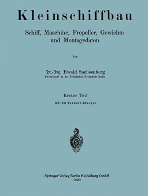 Seller image for Kleinschiffbau (German Edition) by Sachsenberg, Ewald [Paperback ] for sale by booksXpress