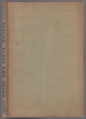 Bild des Verkufers fr Person Place and Thing zum Verkauf von Between the Covers-Rare Books, Inc. ABAA