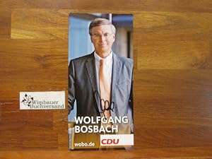 Bild des Verkufers fr Original Autogramm Wolfgang Bosbach CDU MdB /// Autogramm Autograph signiert signed signee zum Verkauf von Antiquariat im Kaiserviertel | Wimbauer Buchversand