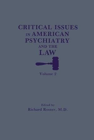 Imagen del vendedor de Critical Issues in American Psychiatry and the Law [Paperback ] a la venta por booksXpress