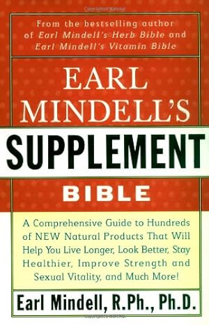 Bild des Verkufers fr Earl Mindell's Supplement Bible by Colman, Carol, Mindell, Earl [Paperback ] zum Verkauf von booksXpress