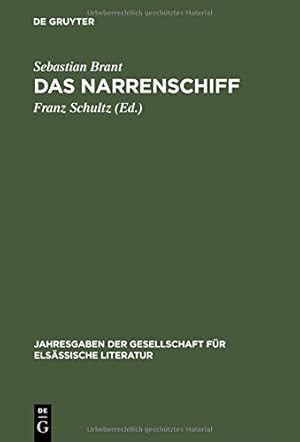 Bild des Verkufers fr Das Narrenschiff (Jahresgaben Der Gesellschaft Fur Elsassische Literatur) (German Edition) [Hardcover ] zum Verkauf von booksXpress