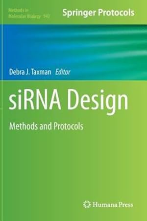 Imagen del vendedor de siRNA Design: Methods and Protocols (Methods in Molecular Biology) [Hardcover ] a la venta por booksXpress
