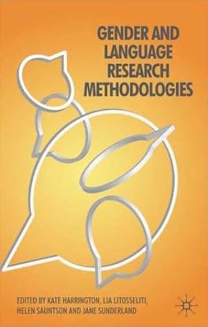 Seller image for Gender and Language Research Methodologies by Wodak, Ruth, Angermuller, J. [Paperback ] for sale by booksXpress