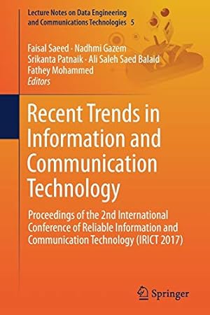 Imagen del vendedor de Recent Trends in Information and Communication Technology: Proceedings of the 2nd International Conference of Reliable Information and Communication . Engineering and Communications Technologies) [Soft Cover ] a la venta por booksXpress