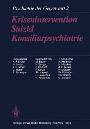 Seller image for Krisenintervention Suizid Konsiliarpsychiatrie: Band 2: Krisenintervention, Suizid, Konsiliarpsychiatrie (German Edition) [Soft Cover ] for sale by booksXpress